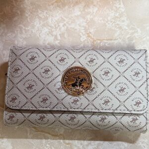 Beverly Hills Polo Club Beige Patterned Wallet